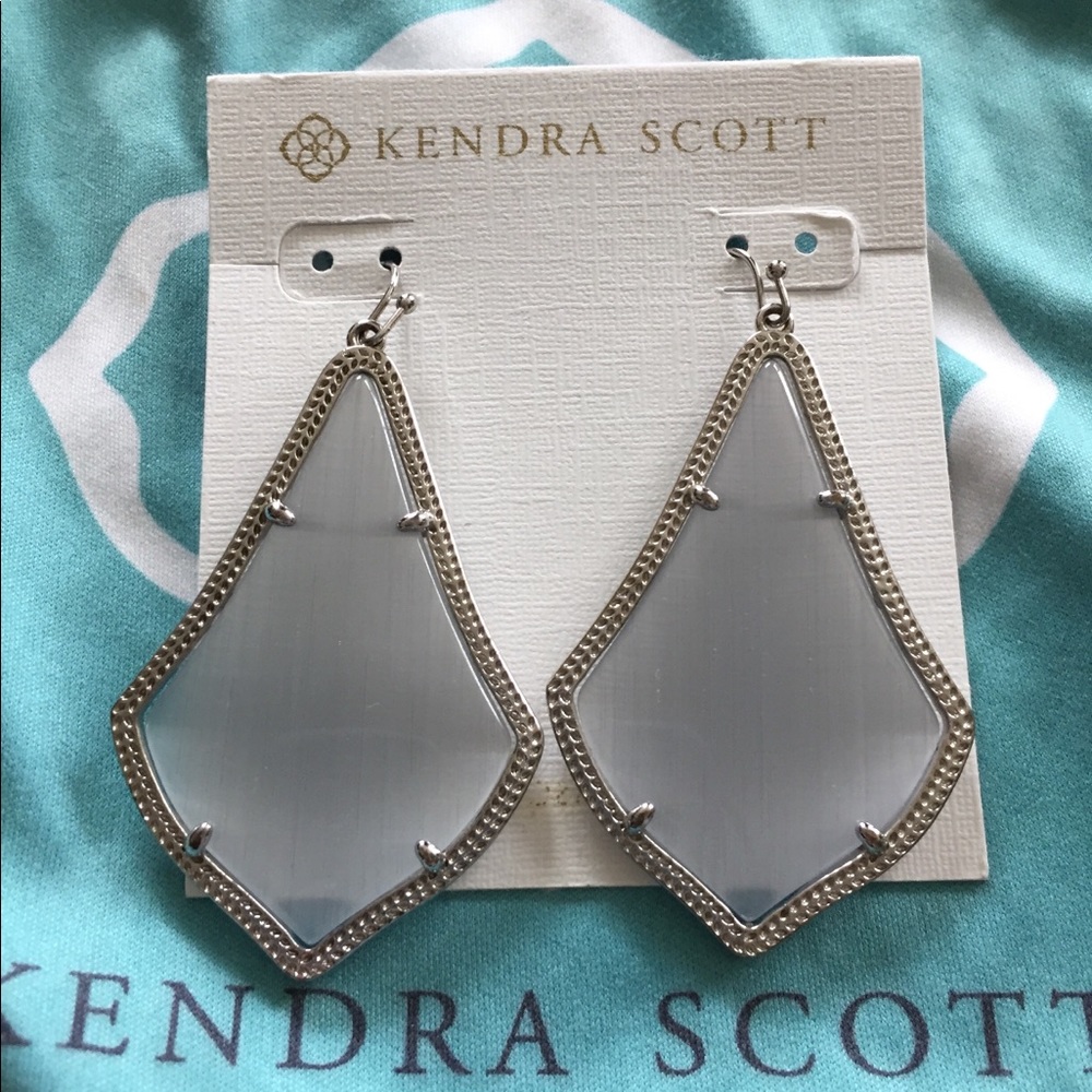 Kendra Scott Alexandra Silver Drop Earrings
